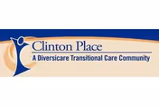 Clinton Place logo and banner reading Diversicare Transitional Care Community.