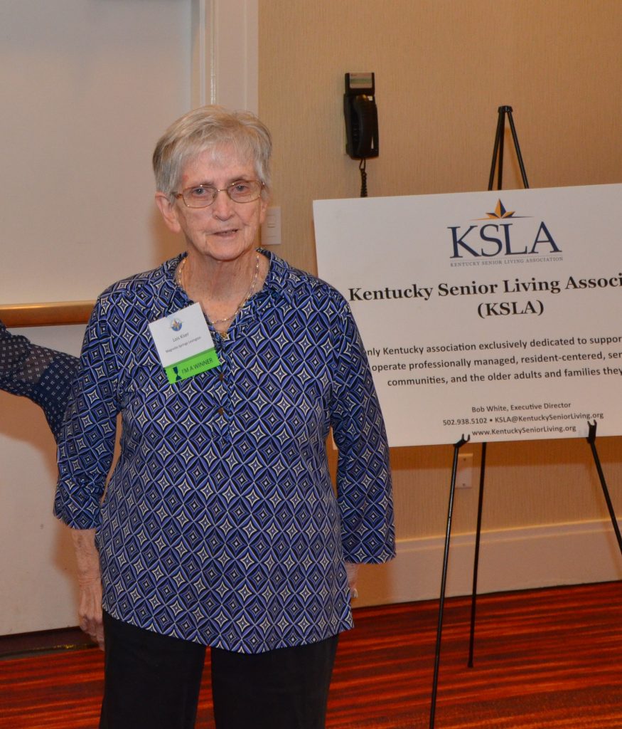Lois Kiser, Magnolia Springs Lexington, Kentucky Senior Living Association, KSLA